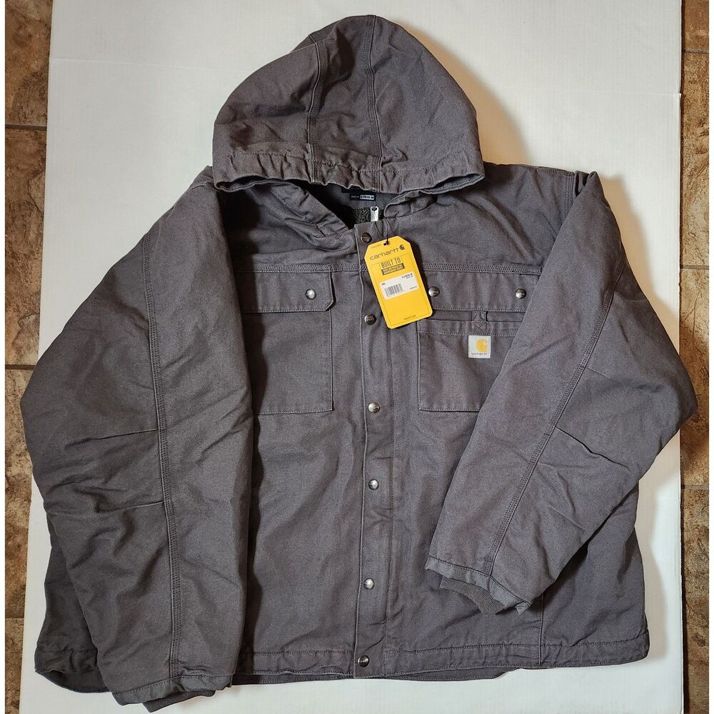 Carhartt Washed Duck Sherpa‑Lined Utility Jacket 5XL Relaxed Fit